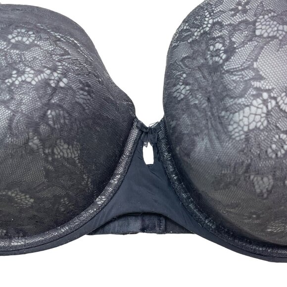 Torrid 40DD Black Lightly Lined Smooth Lace Bra Underwire 11328660 Intimates - Picture 4 of 16